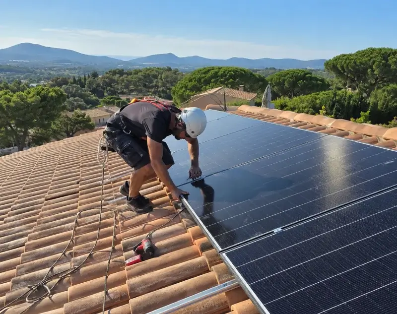 Installateur panneaux solaires Les Plantiers — pose photovoltaïque sur toiture