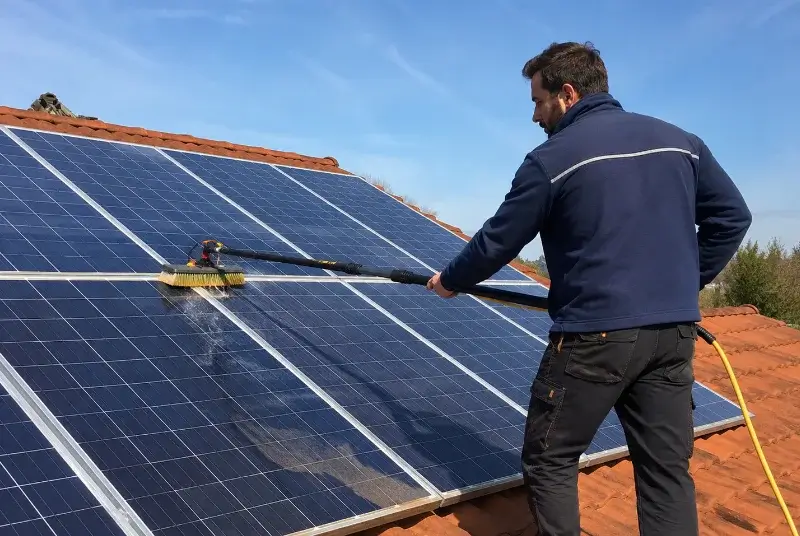 Nettoyage et entretien de panneaux solaires aux Plantiers